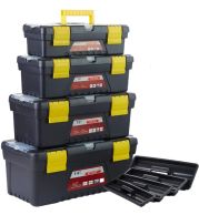 Toolbox 4pcs Set – Professional Modular Storage Organizer with 4 Drawers, PP Plastic, Wall-Mountable | Sorted Compartments for Bits, Screws & Small Tools | UAE Mechanic Workshop Organization Kit 